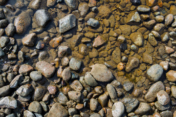 Pebble stone background. Sea Pebble. Beach stones. Natural background. Stone texture