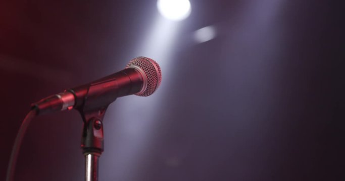 microphone on stage