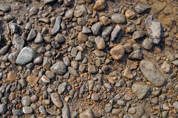 Pebble stone background. Sea Pebble. Beach stones. Natural background. Stone texture