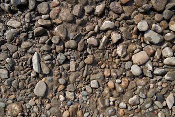 Pebble stone background. Sea Pebble. Beach stones. Natural background. Stone texture