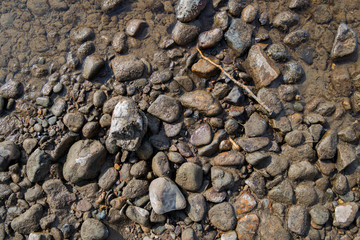 Pebble stone background. Sea Pebble. Beach stones. Natural background. Stone texture