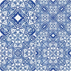 Decorative color ceramic azulejo tiles.