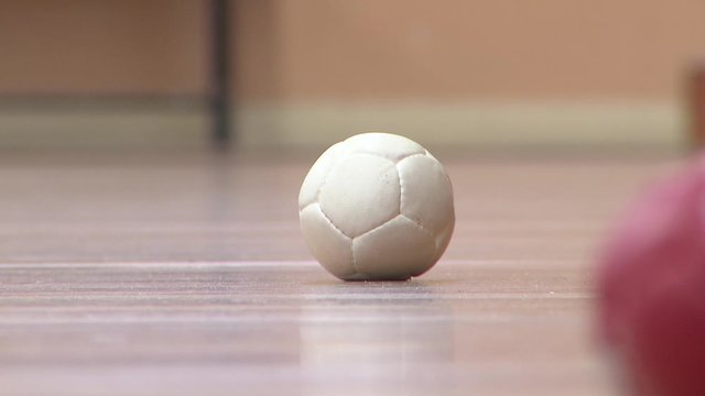 playing boccia paralympic sport 