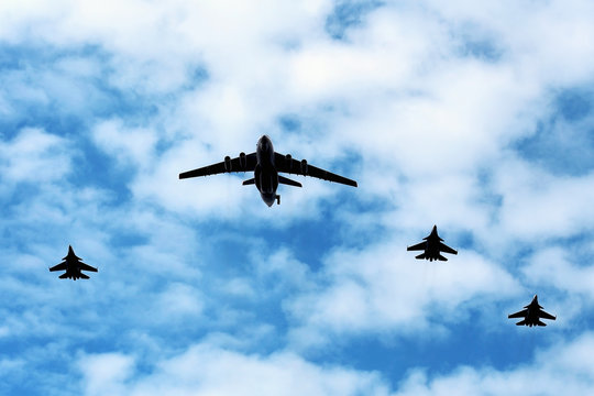 Military  aircraft in flight