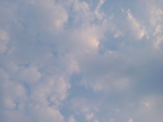 Sun behide behide cloud in nice day