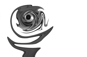abstraction in the form of an image in 3D format, for use on showcases and Wallpaper, multi-layer plot of the picture structure