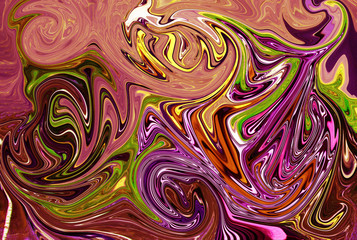 abstraction in the form of an image in 3D format, for use on showcases and Wallpaper, multi-layer plot of the picture structure