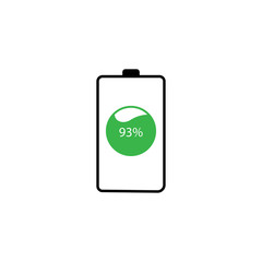 Battery icon design template vector illustration