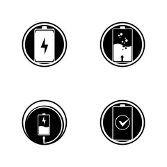 Battery icon design template vector illustration