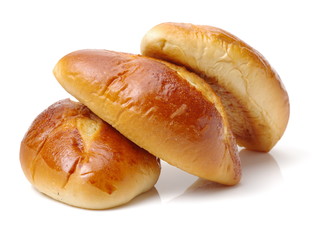 deciduous big kraftkorn bread on white background