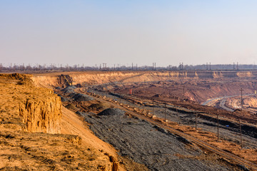 View on the iron ore quarry in Ukraine