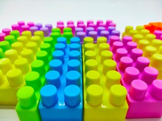 Beautiful ornate plastic flowers