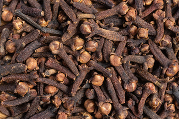 ClovesCloves dried and ready for use, closeup detail, macro. High in nutrients and medicinal qualities, detailed background.