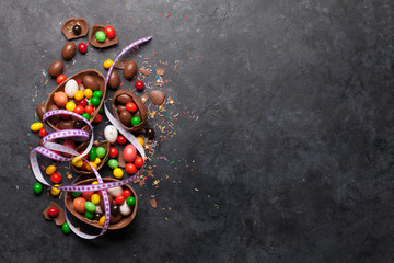 Chocolate easter eggs