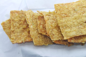 Traditional food known as Tempe Chips