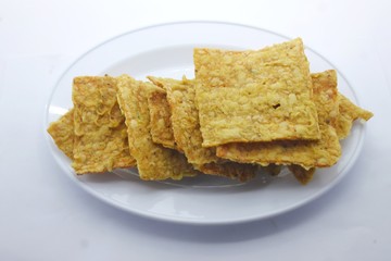 Traditional food known as Tempe Chips