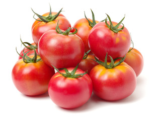 fresh tomato isolated on white background