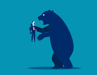 Bear market presents downtrend stock market