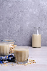 Alternative milk with the oats