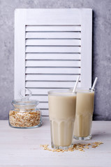 Alternative milk with the oats