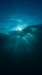 Sunburst underwater