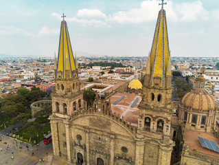 Fototapeta na wymiar Guadalajara Cathedral in Jalisco Mexico