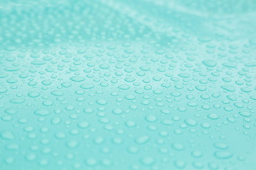 Light Turquoise and Water Droplets
