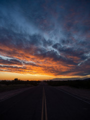 Sunset Road Arizona