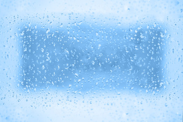 Abstract Water Drops Background with copy space.