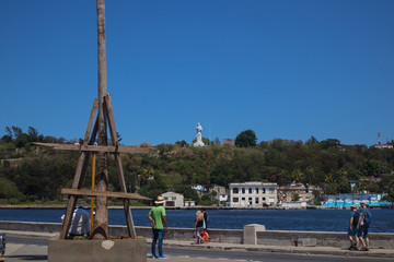 Sea port in Havana. Cuba