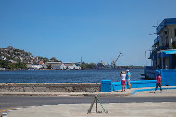 Sea port in Havana. Cuba