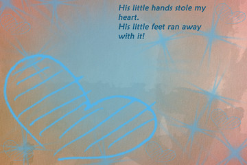 Boy baby sayings card