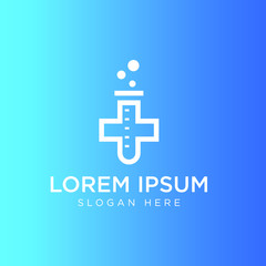 medical logo simple clean design vector illustration