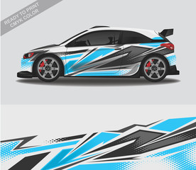 Car wrap decal design vector, custom livery race rally car vehicle sticker and tinting.