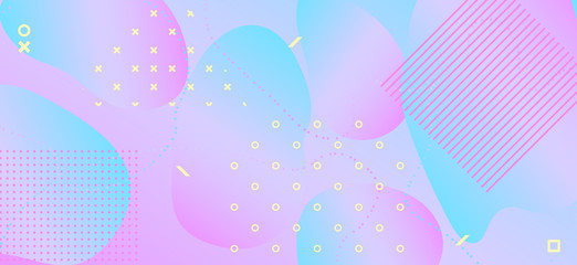 Abstract Pastel Background. Geometric Wave Cover. 