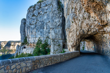 Lanscape of Vercors in France - view of Combe Laval, Col del la Machine