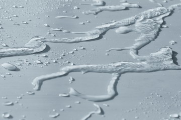 drops of water on glass