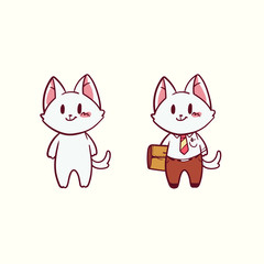 Fototapeta premium cute cat vector