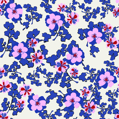 Vector illustration of a beautiful floral bouquet. Liberty style. fabric, covers, manufacturing, wallpapers, print, gift wrap.