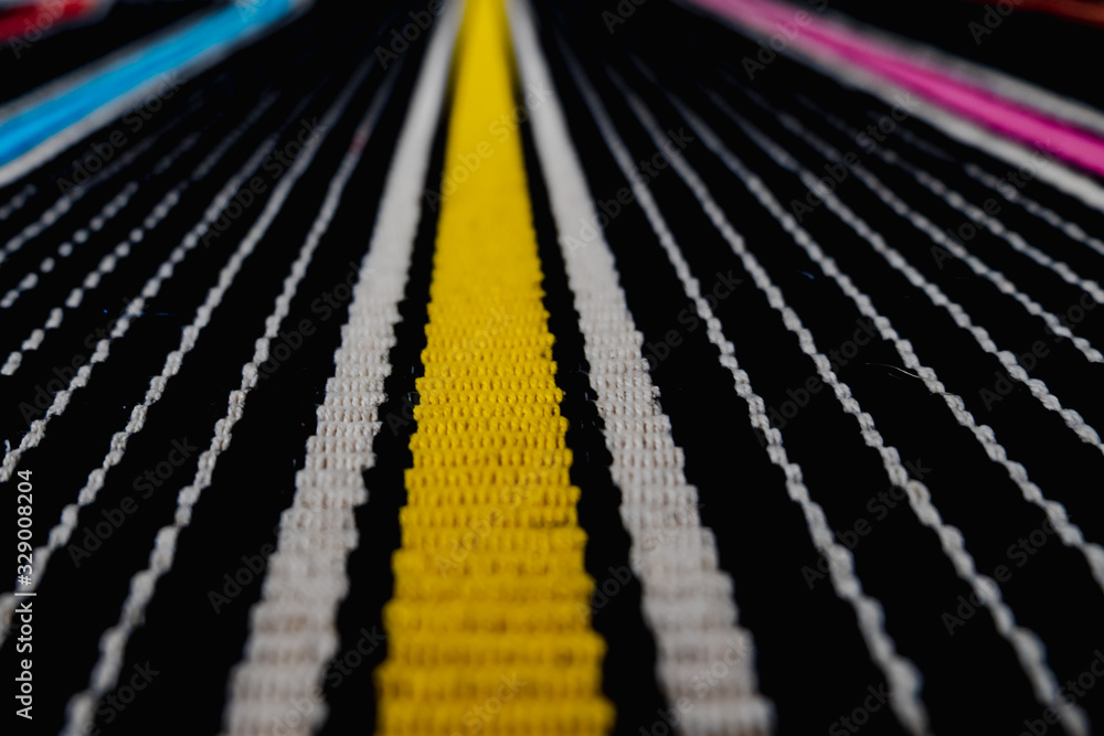 Aufkleber pattern and texture of carpet floor and background looks like a line of sight. colorful blurred or s