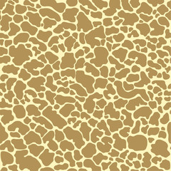 Organic seamless pattern, leather, fabric texture, spots abstract bionics background. Vector