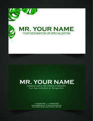 Eligant Green Business Card