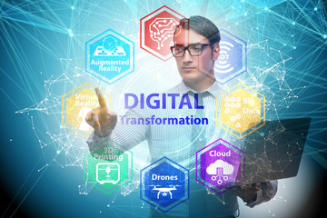 Digital transformation and digitalization technology concept