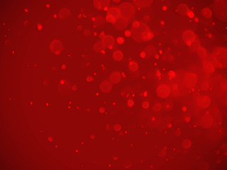 red bokeh background with soft blur bokeh light.