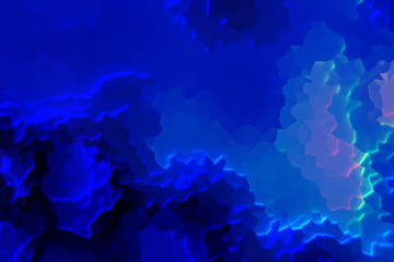 creative design background - abstract texture of popular in 2020 color phantom blue with ice lines, nightclub concept illustration