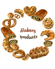 Bakery products wreath