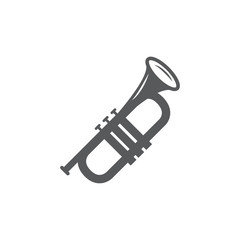 Trumpet Icon on white background