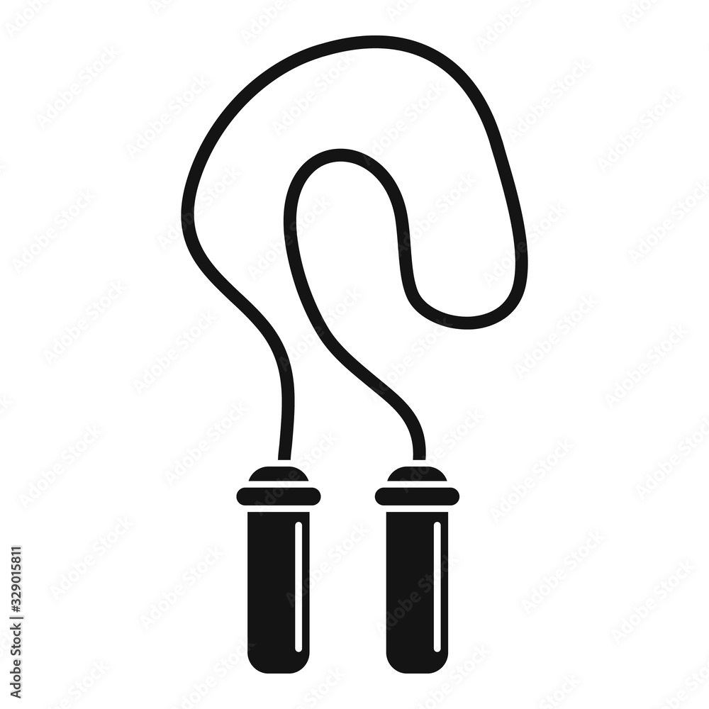 Poster jump rope icon. simple illustration of jump rope vector icon for web design isolated on white backgr
