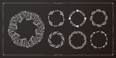 ボタニカルフレーム　ナチュラルテイスト　葉っぱや枝、自然、オーガニック、天然素材、リース、ネイチャー