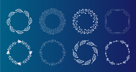 ボタニカルフレーム　ナチュラルテイスト　葉っぱや枝、自然、オーガニック、天然素材、リース、ネイチャー